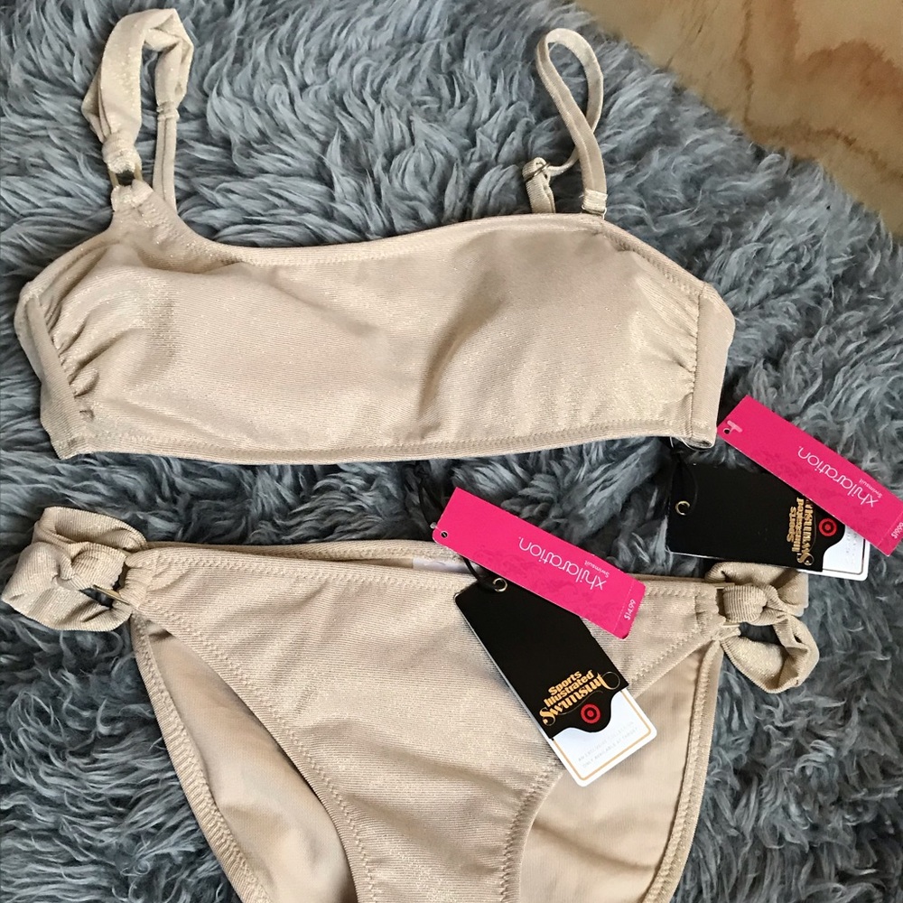 NWT Xhilaration Sports Illustrated Gold Bikini